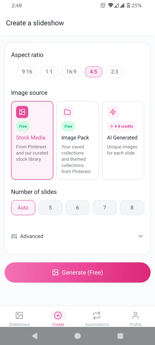 ReelFarm Slideshow Automation screenshot 2
